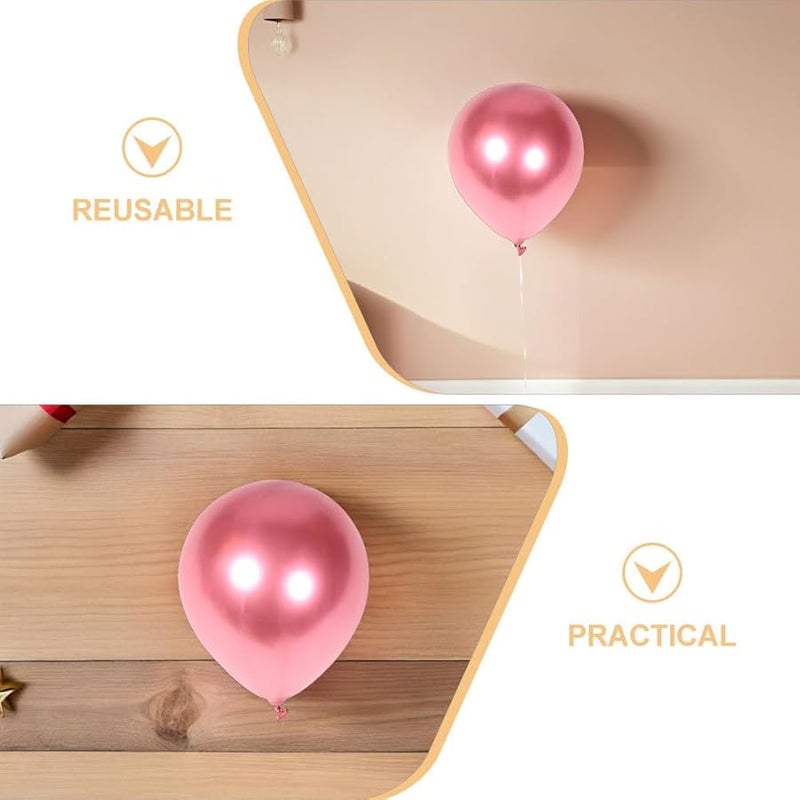 Thicken Latex Metallic Balloons 50pcs Multiple Colors For Birthday Party Decorations - Image 4
